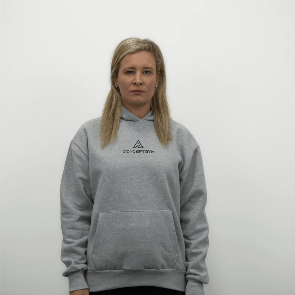 Heavyweight Oversize Hoodie - Grau/Schwarz